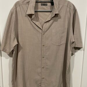 REI Men's Taupe Casual Button Down Shirt